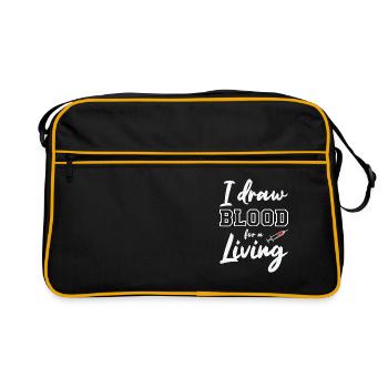Phlebotomist Phlebotomy Nurse Tech - Retro Bag - black/gold - Front