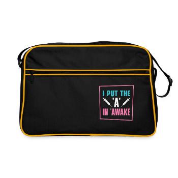 Anesthesia Anesthesiologist Nurse Anesthesiology - Retro Bag - black/gold - Front