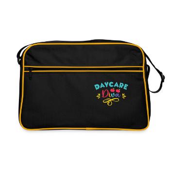 Enseignante éducatrice en éducation de la petite enfance - Sac Retro - noir/or - Devant