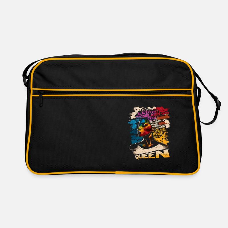 Juneteenth BLM Schwarz Stolz Frau Stark Schwarze Retro Tasche