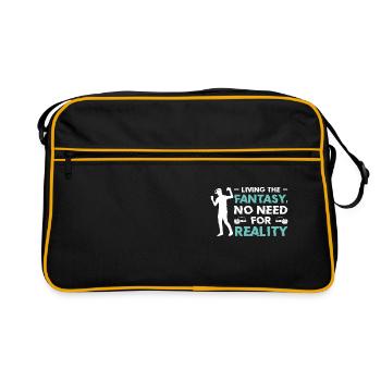 Simulation Fantasie Realität Science Fiction - Retro Tasche - Schwarz/Gold - Vorne
