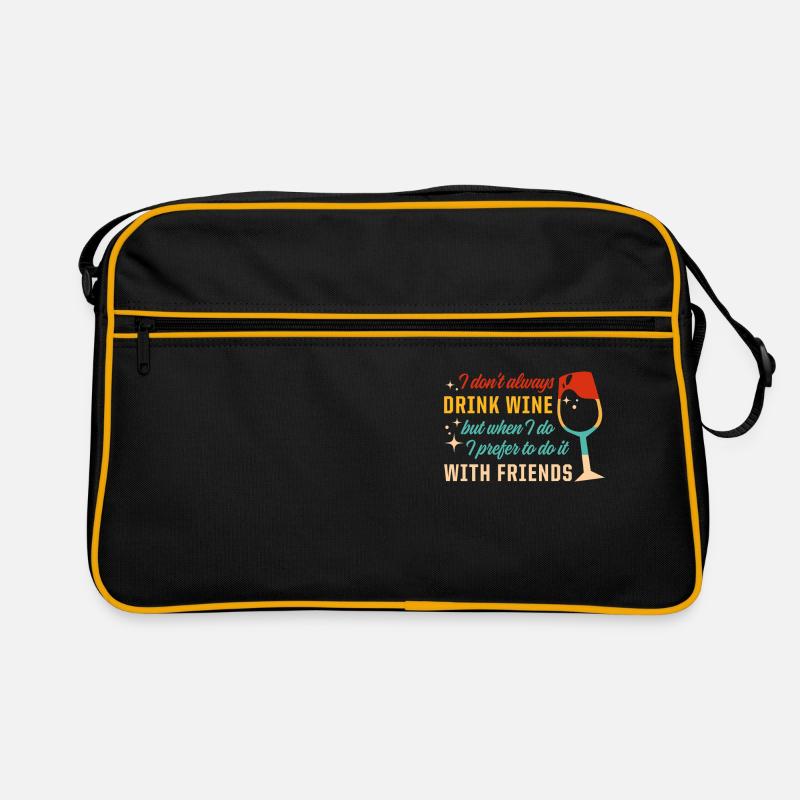 Dégustation de vin Dégustation de vin Amateurs de vin Sac Retro