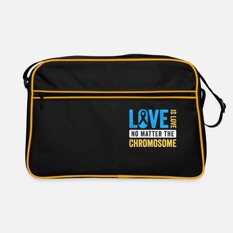 Welt-Down-Syndrom-Tag Extra Chromosom Liebe Retro Tasche