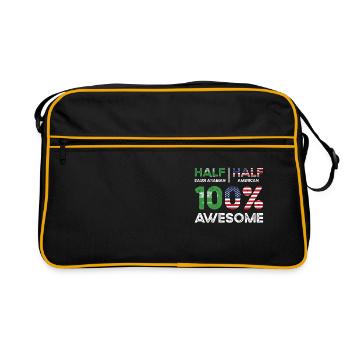 Born Saudi Arabian Saudi Arabia American USA - Retro Bag - black/gold - Front