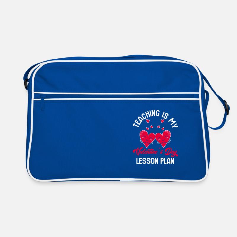 Valentinstag Lehrer Schule Lehrerberuf Retro Tasche