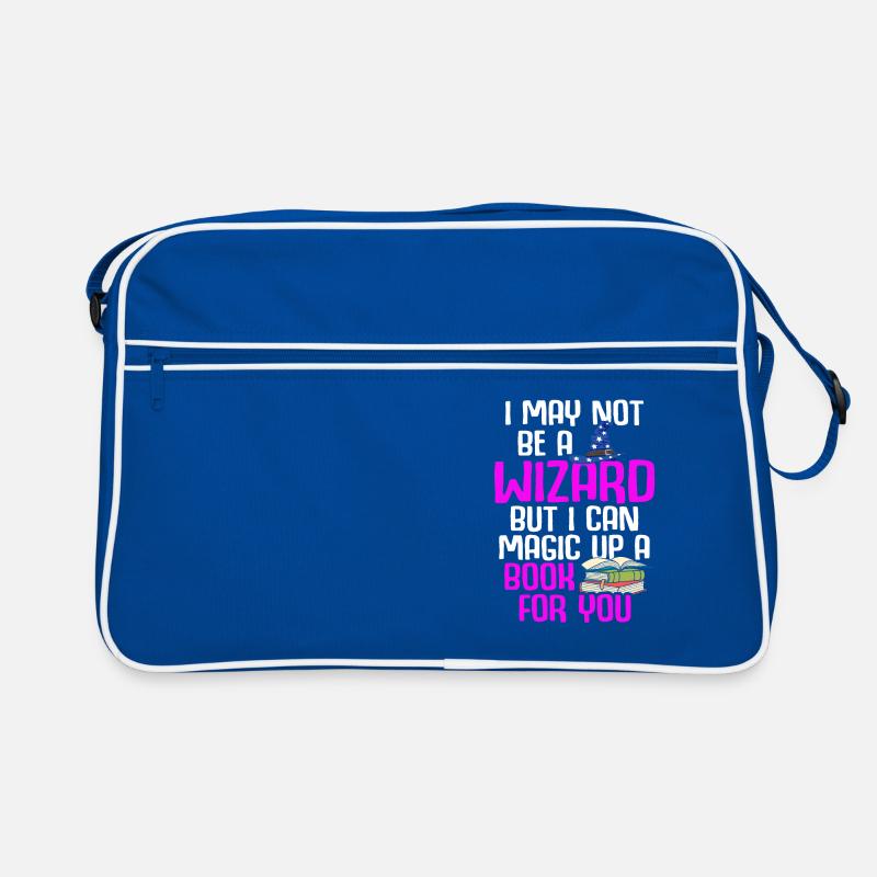 Librarian Bookworm Book Nerd Reading Library Retro Bag