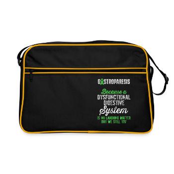 Gastroparesis Awareness Warrior Survivor - Retro Bag - black/gold - Front