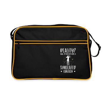 Simulation Fantasy Réalité Science-Fiction - Sac Retro - noir/or - Devant