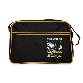 Night Shift Worker Graveyard Duty - Retro Bag - black/gold - Front