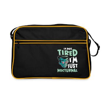 Night Shift Worker Graveyard Duty - Retro Bag - black/gold - Front
