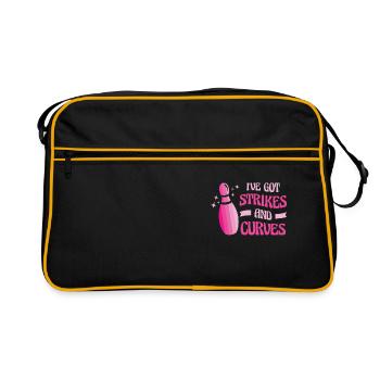 Bowling Women Bowler Strike - Retro Bag - black/gold - Front