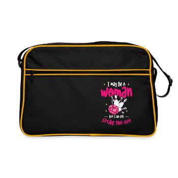 Bowling Women Bowler Strike - Retro Bag - black/gold - Front