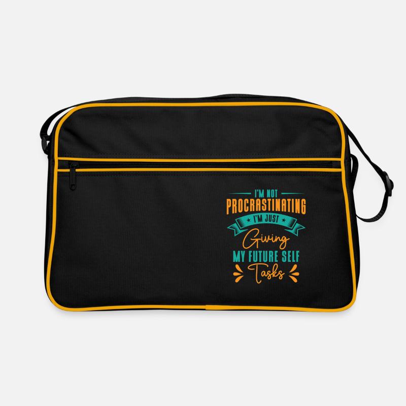 Procrastinating Tasks Procrastinator Delaying Work Retro Bag