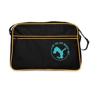 Acrobaties Sports Extrêmes Parkour Course Libre - Sac Retro - noir/or - Devant