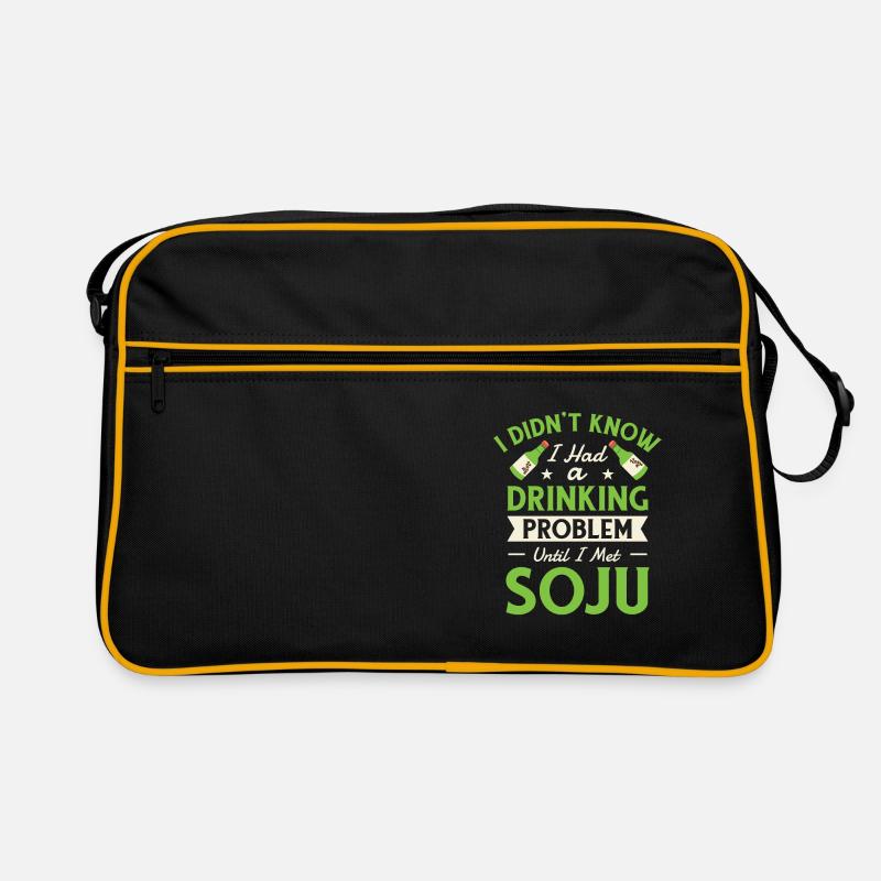 Soju Korean Wine Drink Corée Sac Retro