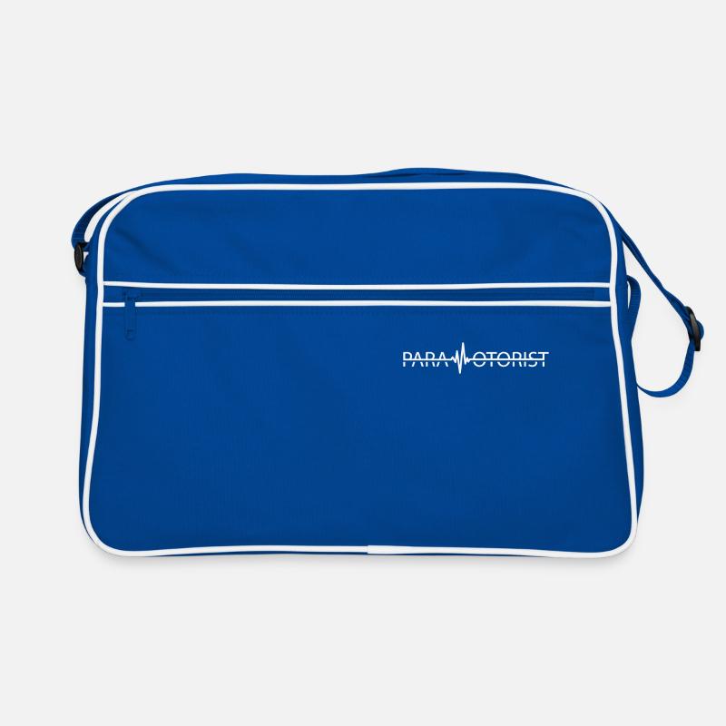 Paramotorist Heartbeat Paramotor Paramotoring Retro Tasche