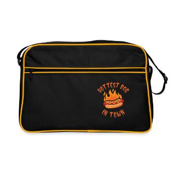 Chili Dog Hot dog Sausage Fastfood - Retro Bag - black/gold - Front