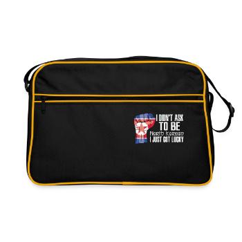 North Korean Pride North Korea Flag Grown North - Retro Bag - black/gold - Front