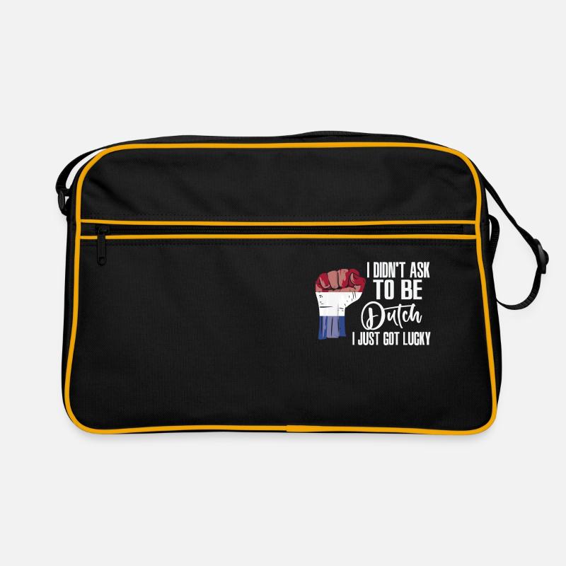 Dutch Pride Netherlands Flag Grown Dutch Roots Retro Bag