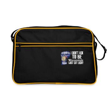 Wisconsinite américain États-Unis patriote États-Unis cultivé - Sac Retro - noir/or - Devant