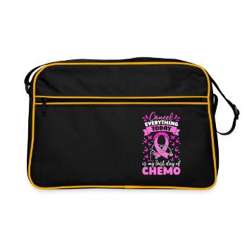 Breast Cancer Awareness Week Breast Cancer Ribbon - Retro Bag - black/gold - Front