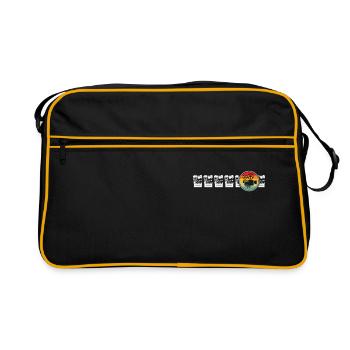 Cinema Movie Night Film Fan Cinematic Camera Cam - Retro Bag - black/gold - Front