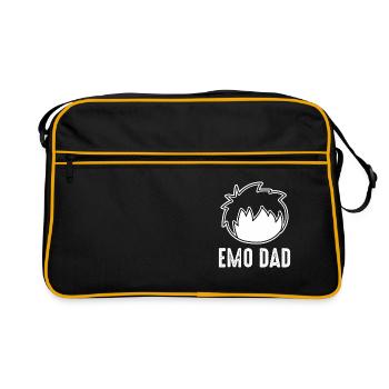 Emo Staff Emo Y2K Emo Goth Gothic Alt Alternative - Retro Tasche - Schwarz/Gold - Vorne