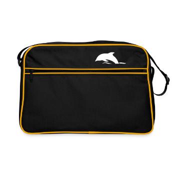 Dauphins - Sac Retro - noir/or - Devant