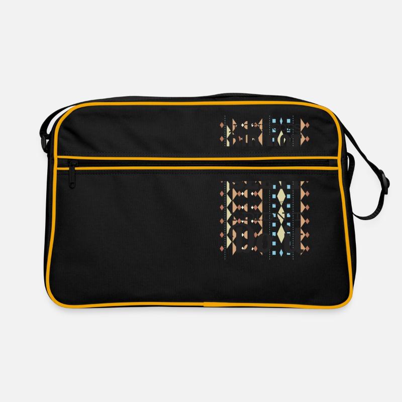 if the cops didnt see it - Retro Tasche - Schwarz/Gold