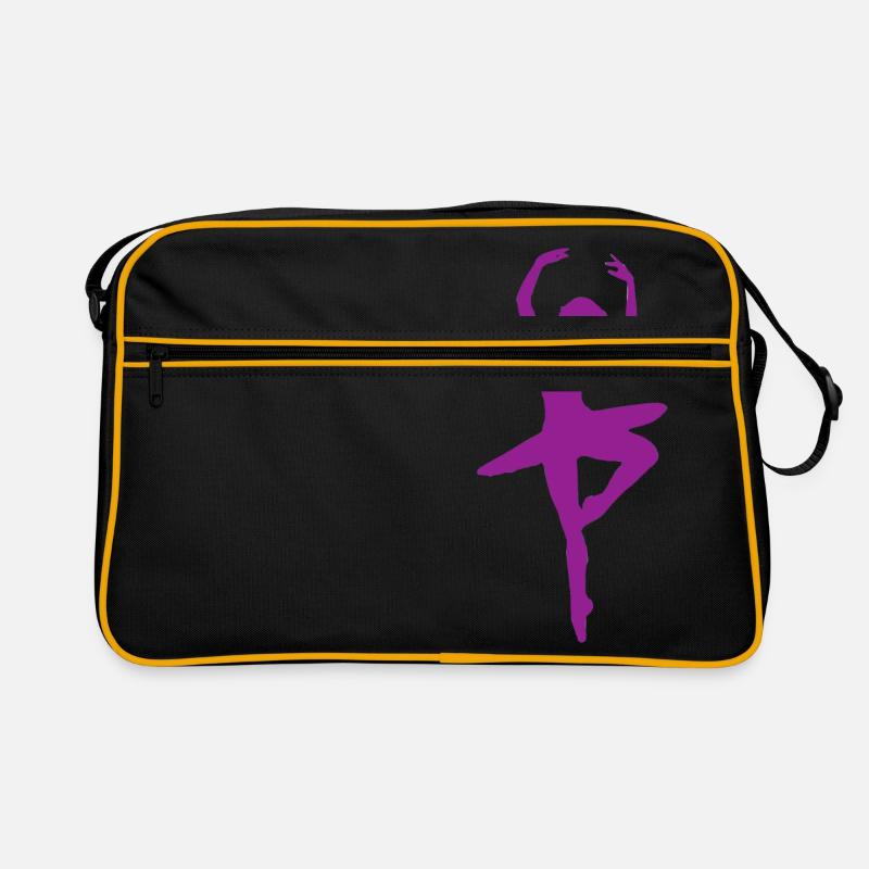 ballerina ballet dance dancer dance dancer yoga53 Retro Bag