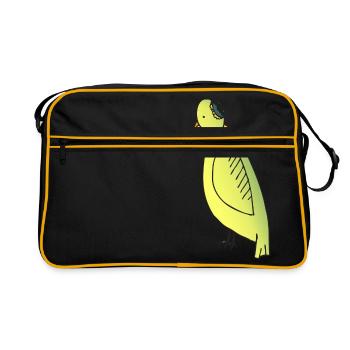 oiseau Mamma - Sac Retro - noir/or - Devant