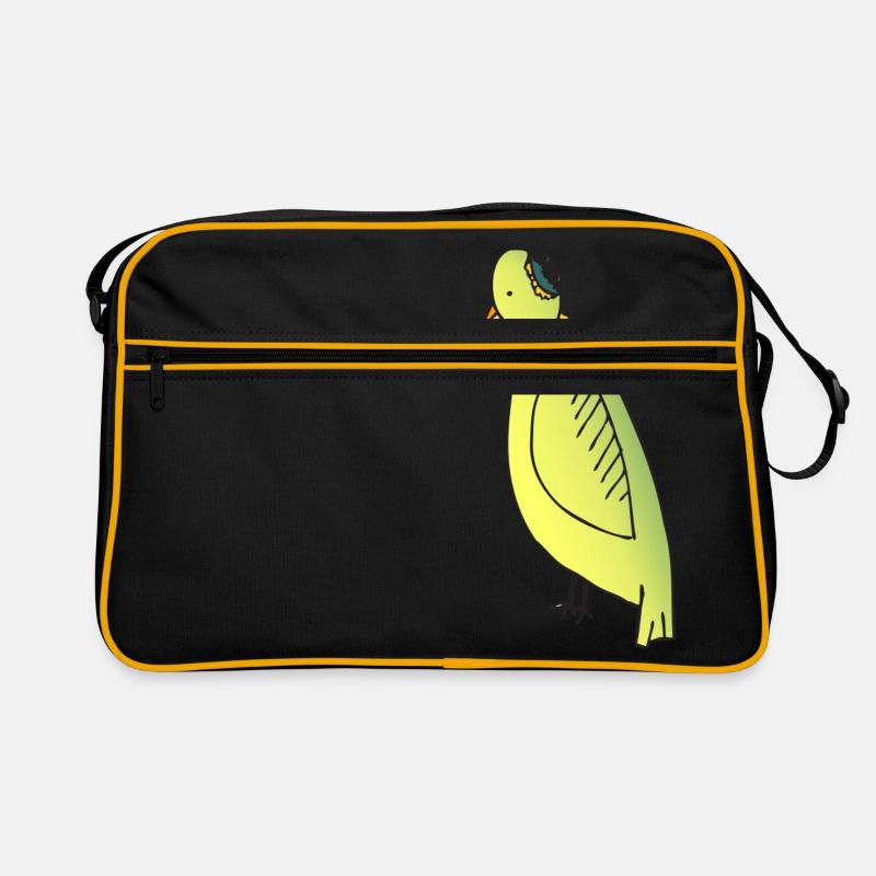 oiseau Mamma - Sac Retro - noir/or