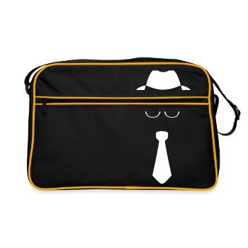 Chapeau de lunettes de chapeau - Sac Retro - noir/or - Devant