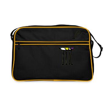 Longleg bug - Retro Bag - black/gold - Front