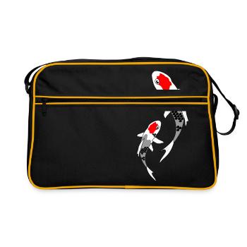 Koi rouge - Sac Retro - noir/or - Devant