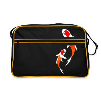 Koi d'orange - Sac Retro - noir/or - Devant