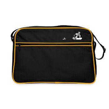 Panda safes Koalas - Sac Retro - noir/or - Devant