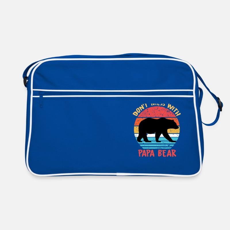 Don't Mess With PAPA BEAR - Father's Day Gift Retro Bag