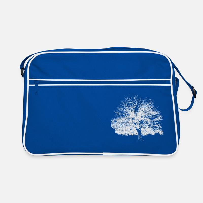 Winterbaum weiss Retro Tasche