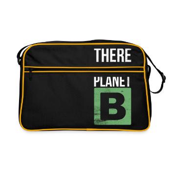 There is not no planet - Retro Bag - black/gold - Front