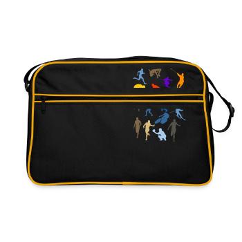 sportif - Sac Retro - noir/or - Devant