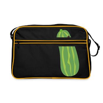 cucumber - Retro Bag - black/gold - Front
