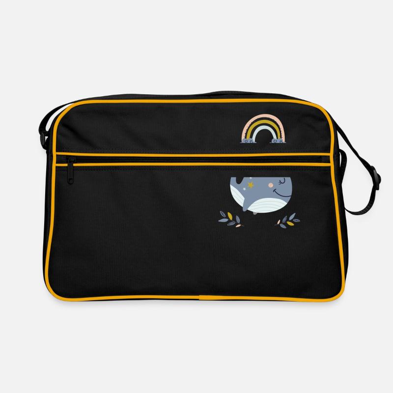Baleine d’arc-en-ciel Sac Retro