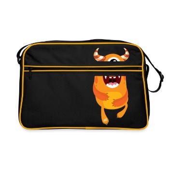 Monstaa Originaals Monster # 2 - Sac Retro - noir/or - Devant