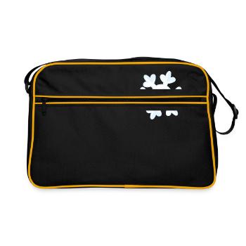 flocon de neige - Sac Retro - noir/or - Devant