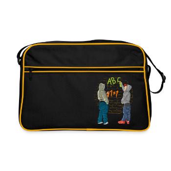 Graffiti school - Retro Bag - black/gold - Front