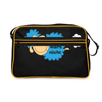 Schaaf wars nicht - Retro Tasche - Schwarz/Gold - Vorne