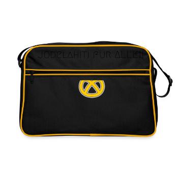 Jodelahiti pour tous! - Sac Retro - noir/or - Devant