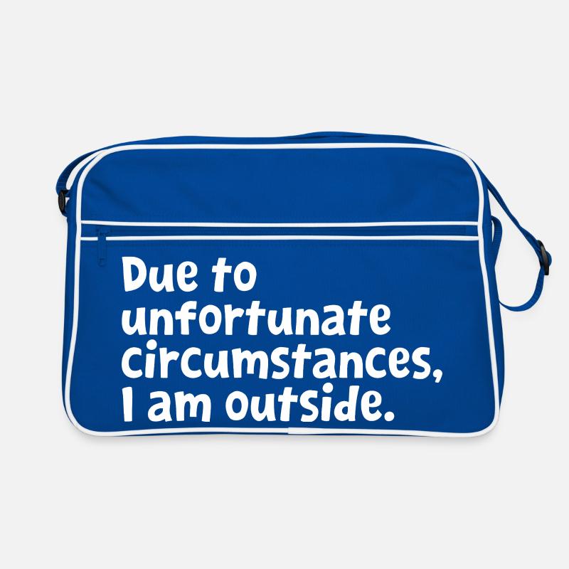 Funny Introvert Design - Sarcastic Sarcasm Humor Retro Bag
