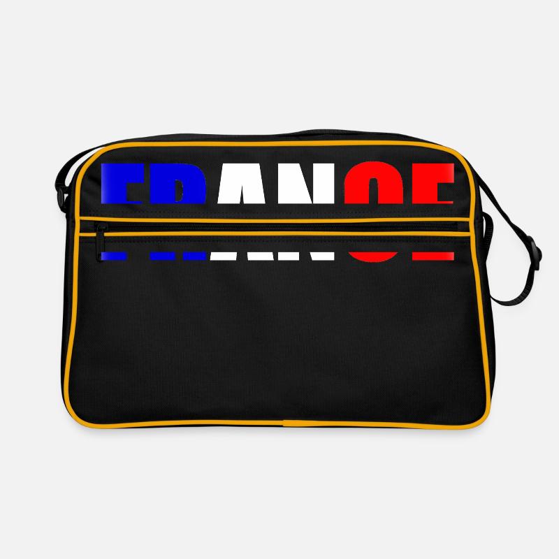 france - Retro Tasche - Schwarz/Gold